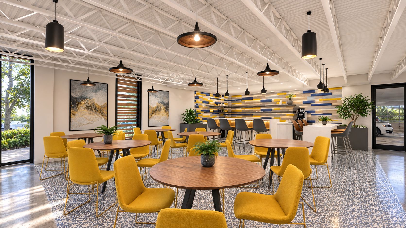 The cafe seating area at The 2510